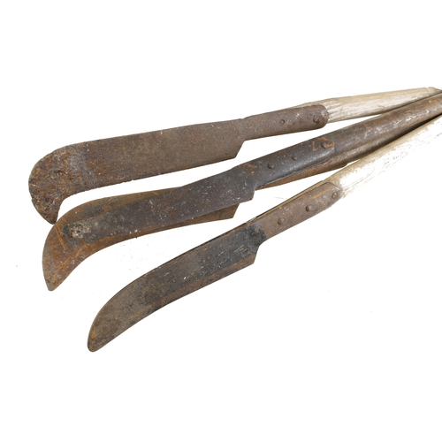 38 - Four slashers, some rust G- Not for mailing