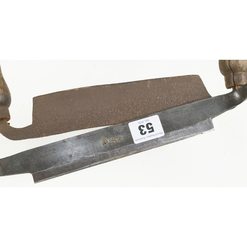 53 - Two drawknives, one by SORBY, with 7