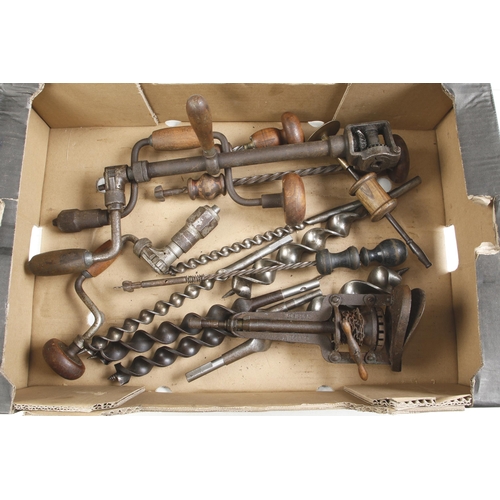 25 - Quantity of braces, archimedean drill, bow drills etc G