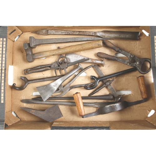 28 - A box of iron tools G