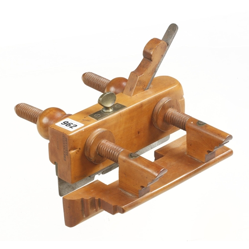 A fine quality solid boxwood screwstem plough plane by GREGORY Binghamton, New York F