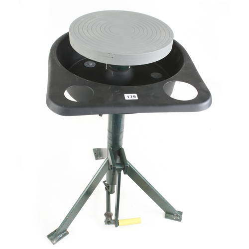 A potter's professional foot cranked wheel with heavy flywheel G Not ...