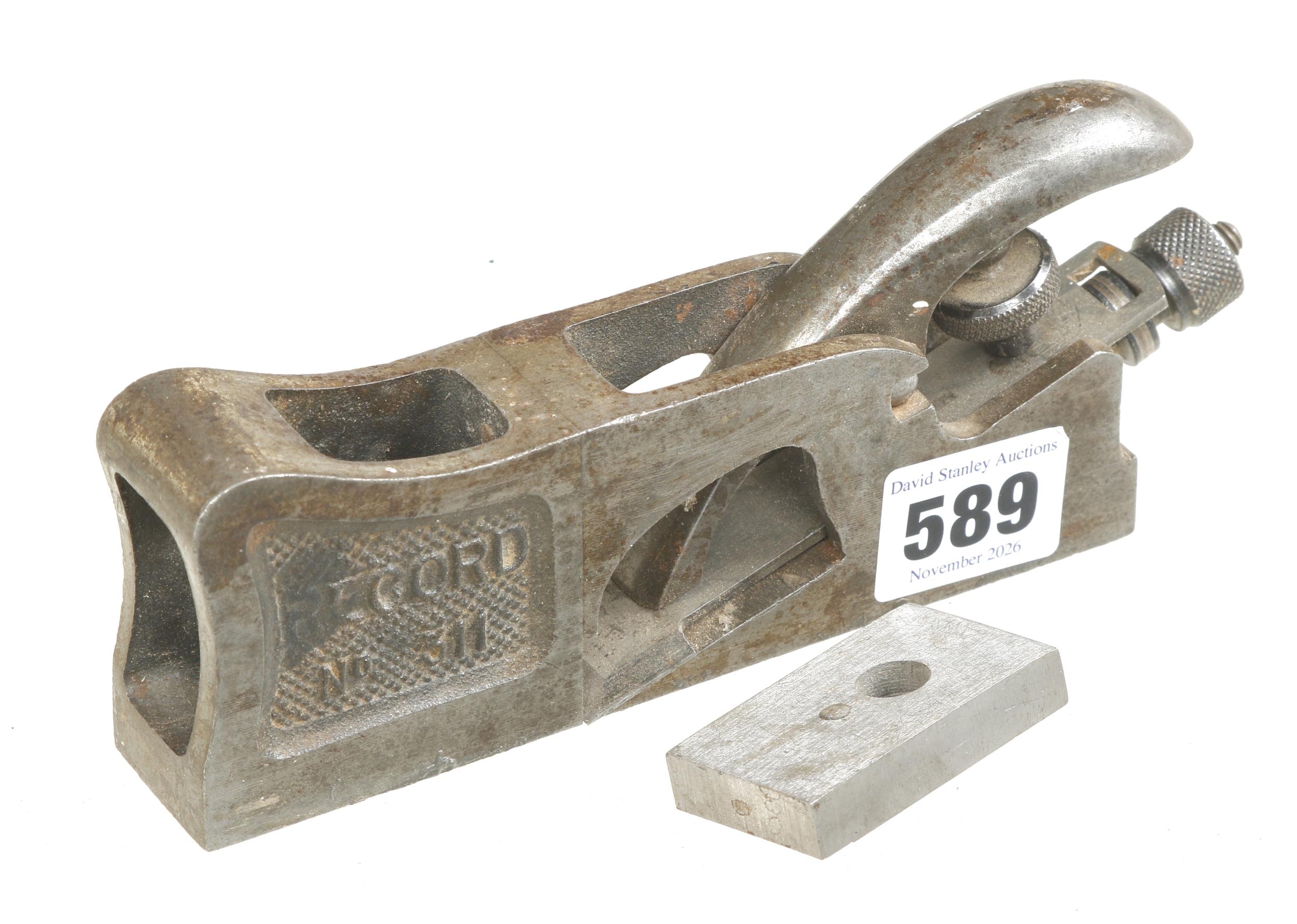 A RECORD No 311 shoulder plane with bullnose attachment G+