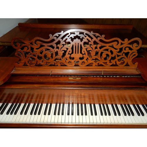 60 - Steinway (c1900)  A 6ft 11in 88-note Model B grand piano in a rosewood case on square tapered legs. ... 