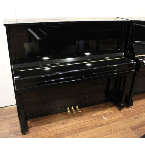 41 - Kawai (c1960)  A Model K-8 upright piano in a bright ebonised case.