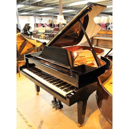 45 - Grotrian Steinweg (c2011) A 6ft 3in Model 192 grand piano in a bright ebonised case on square tapere... 