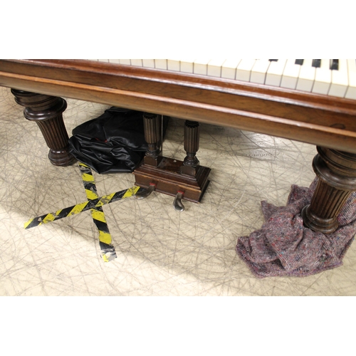 6 - Steinway (c1881)  A 6ft 11in 85-note Model B grand piano in a rosewood case on turned 'elephant' leg... 