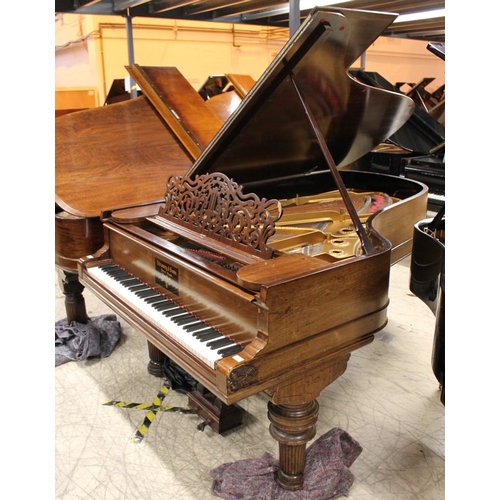 6 - Steinway (c1881)  A 6ft 11in 85-note Model B grand piano in a rosewood case on turned 'elephant' leg... 