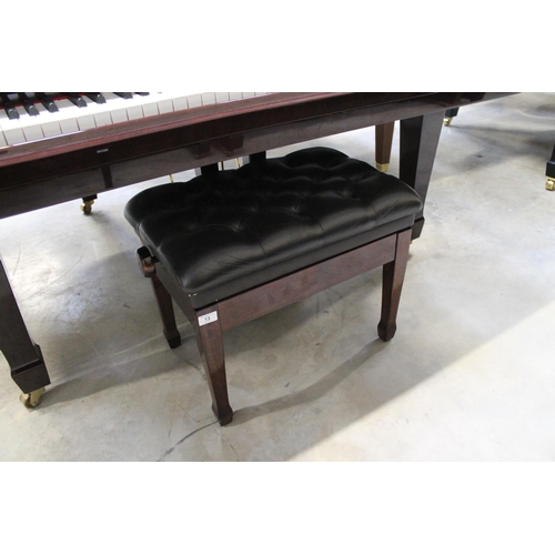 13 - Weber (c2004)A 5ft Model G-150 grand piano in a bright mahogany case on square tapered legs; togethe... 