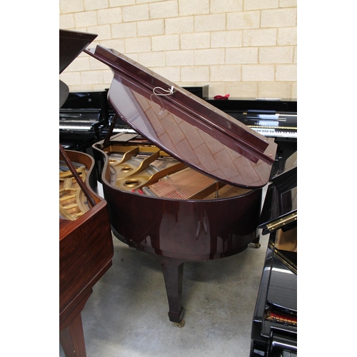 13 - Weber (c2004)A 5ft Model G-150 grand piano in a bright mahogany case on square tapered legs; togethe... 