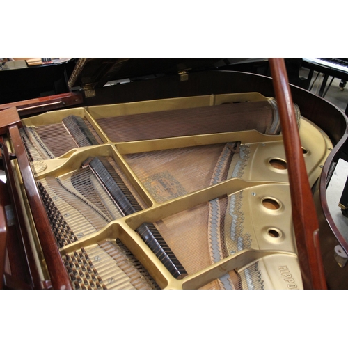 24 - Yamaha (c1970)A 6ft 1in Model C3 grand piano in a bright mahogany case on square tapered legs; toget... 