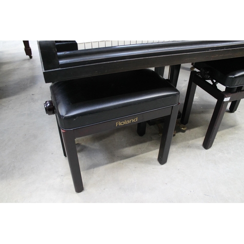 3 - Bechstein (c1931)A 5ft 10in Model M grand piano in an ebonised case on square tapered legs; together... 