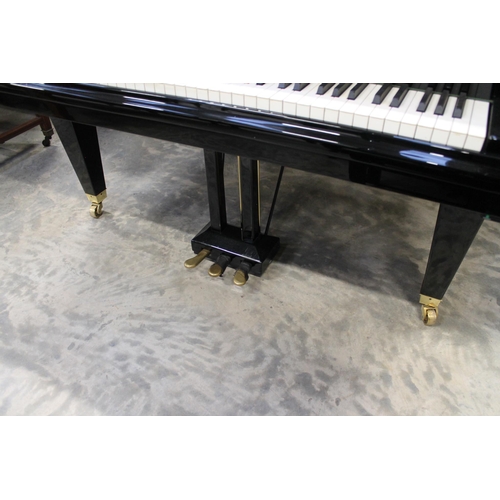 30 - Bösendorfer (c1986)A 6ft 7in Model 200 grand piano in a bright ebonised case on square tapered legs;... 