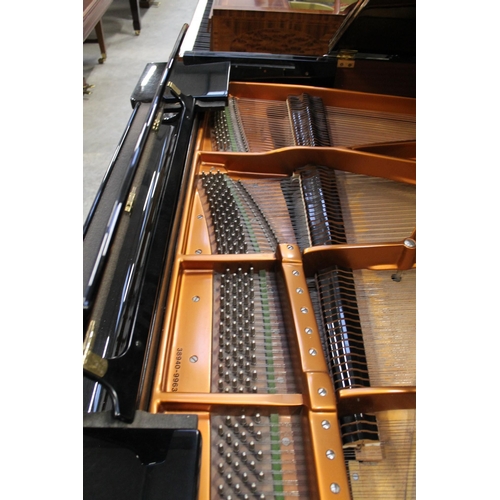 30 - Bösendorfer (c1986)A 6ft 7in Model 200 grand piano in a bright ebonised case on square tapered legs;... 