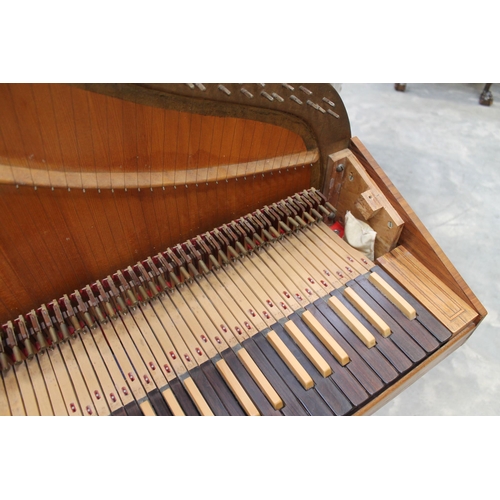 53 - John Paul Clavicytherium No 5642 (c1968)A modern clavicytherium in a walnut and banded case, having ... 