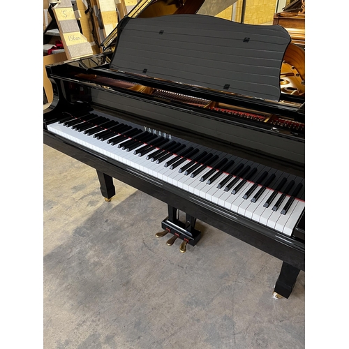 10 - Yamaha (c2002)A 5ft 3in Model C1 grand piano in a bright ebonised case on square tapered legs.