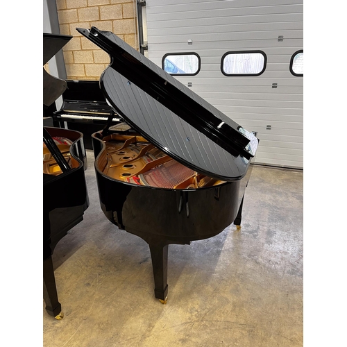 10 - Yamaha (c2002)A 5ft 3in Model C1 grand piano in a bright ebonised case on square tapered legs.