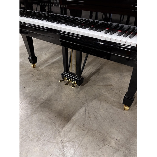 100 - Steinway (c2018)A 6ft 11in Model B grand piano in a bright ebonised case on square tapered legs; tog... 