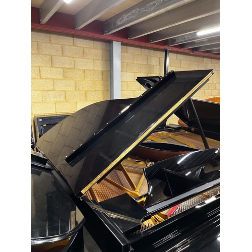 100 - Steinway (c2018)A 6ft 11in Model B grand piano in a bright ebonised case on square tapered legs; tog... 