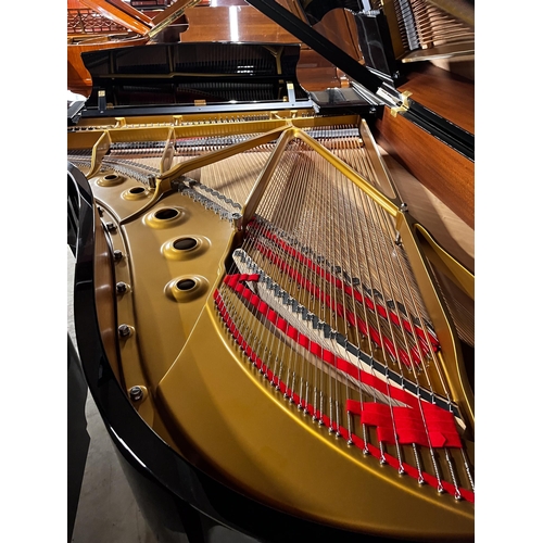 100 - Steinway (c2018)A 6ft 11in Model B grand piano in a bright ebonised case on square tapered legs; tog... 