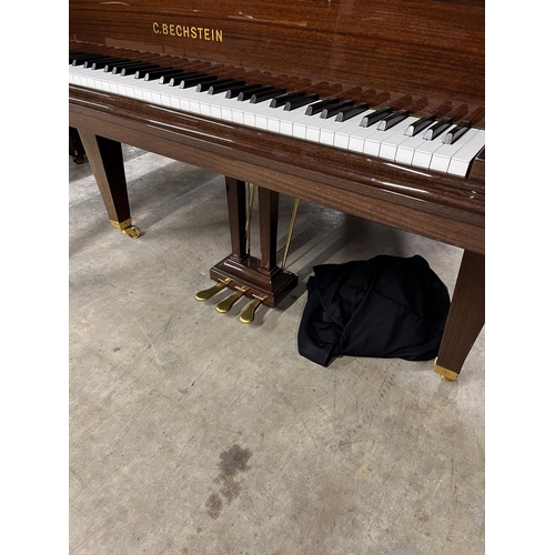 104 - Bechstein (c1991) A 5ft 10in Model M grand piano in a bright mahogany case on square tapered legs.