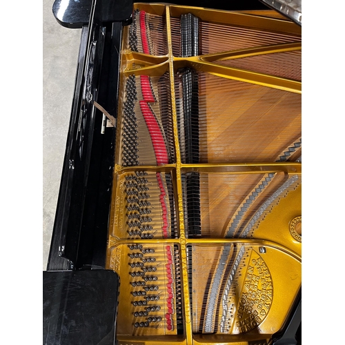 107 - Steinway (c1891)A 6ft 85-note 'old-style' Model A grand piano in a bright ebonised case on square ta... 