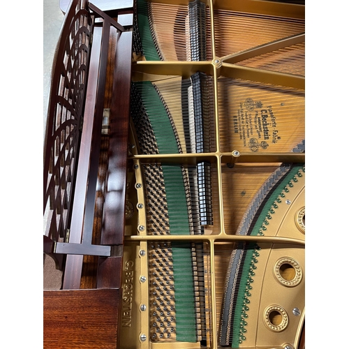 108 - Bechstein (c1910)A 6ft 7in Model B grand piano in a mahogany Sheraton style case, raised on dual squ... 