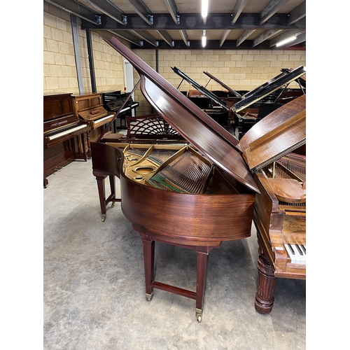 108 - Bechstein (c1910)A 6ft 7in Model B grand piano in a mahogany Sheraton style case, raised on dual squ... 