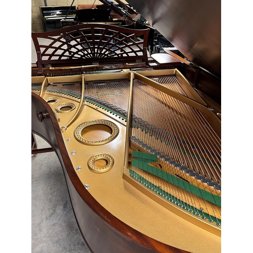 108 - Bechstein (c1910)A 6ft 7in Model B grand piano in a mahogany Sheraton style case, raised on dual squ... 