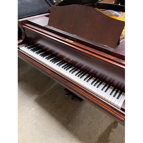 109 - Blüthner (c1910)A 7ft 3in grand piano in a rosewood case, fitted with a roller action, raised on tur... 