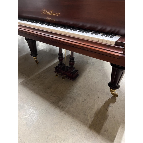 109 - Blüthner (c1910)A 7ft 3in grand piano in a rosewood case, fitted with a roller action, raised on tur... 