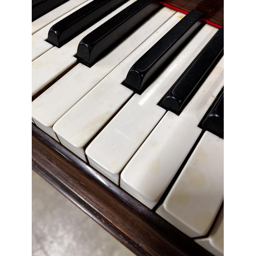 120 - Steinway (c1892)A 6ft 2in Model A grand piano in a rosewood case on turned and reeded 'elephant' leg... 