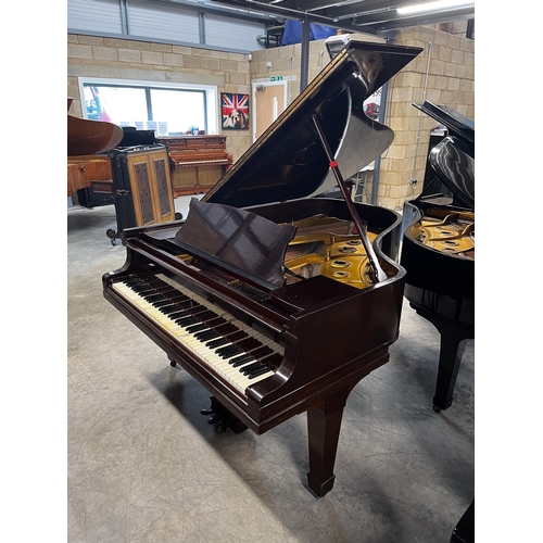 129 - Steinway (c1926)A 6ft 2in Model A grand piano in a mahogany case on square tapered legs; together wi... 