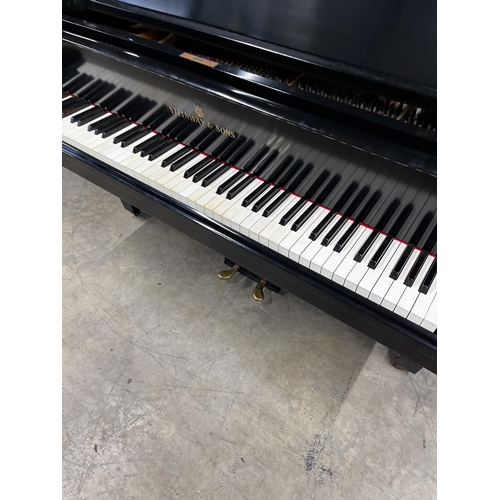 15 - Steinway (c1936)A 5ft 7in Model M grand piano in an ebonised case on square tapered legs; together w... 