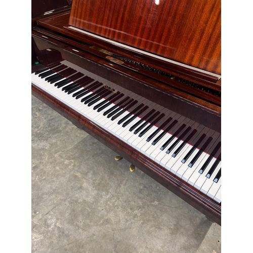 17 - Petrof (c1990)A 5ft 1in Model V grand piano in a bright mahogany case on square tapered legs.