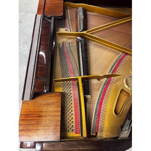 17 - Petrof (c1990)A 5ft 1in Model V grand piano in a bright mahogany case on square tapered legs.