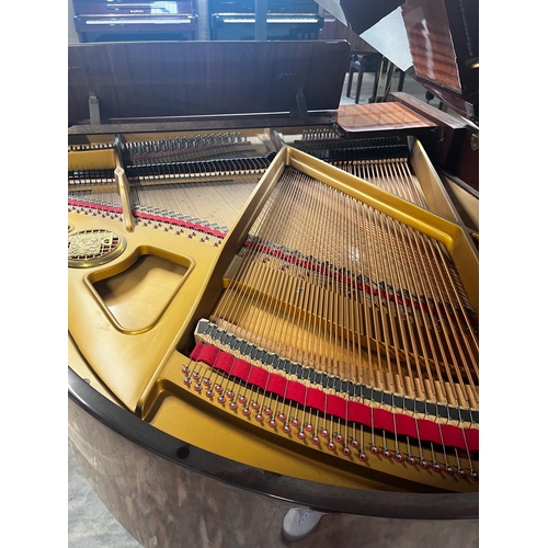 17 - Petrof (c1990)A 5ft 1in Model V grand piano in a bright mahogany case on square tapered legs.