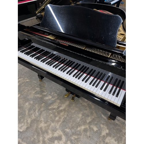 18 - Yamaha (c1984)A 6ft 1in Model C3 grand piano in a bright ebonised case on square tapered legs.