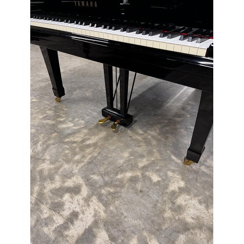 18 - Yamaha (c1984)A 6ft 1in Model C3 grand piano in a bright ebonised case on square tapered legs.