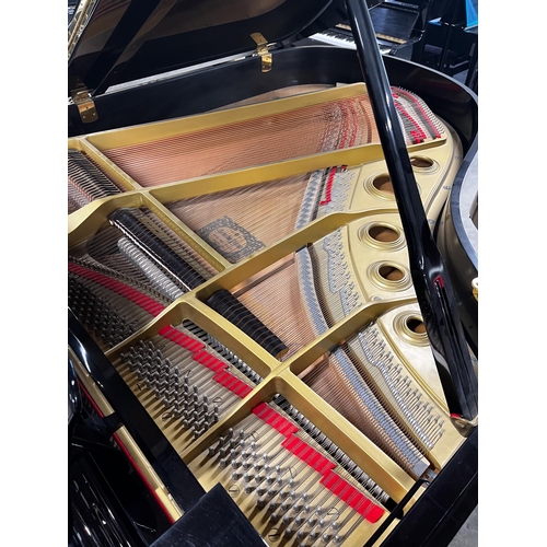 18 - Yamaha (c1984)A 6ft 1in Model C3 grand piano in a bright ebonised case on square tapered legs.