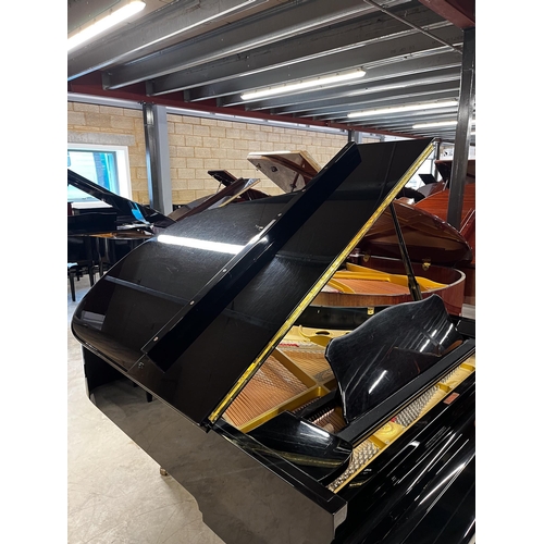 18 - Yamaha (c1984)A 6ft 1in Model C3 grand piano in a bright ebonised case on square tapered legs.