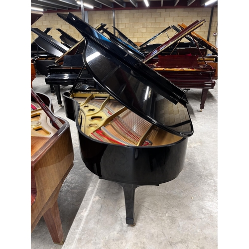 18 - Yamaha (c1984)A 6ft 1in Model C3 grand piano in a bright ebonised case on square tapered legs.