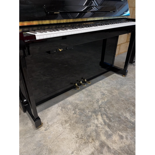 2 - Hoffmann (c2020)A Model T122 upright piano in a traditional bright ebonised case and fitted with a s... 