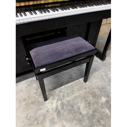 2 - Hoffmann (c2020)A Model T122 upright piano in a traditional bright ebonised case and fitted with a s... 