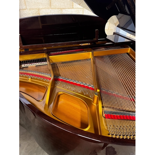 22 - Offenbach (c1993)A 4ft 6in Model PG1 grand piano in a bright mahogany case on square tapered legs; t... 