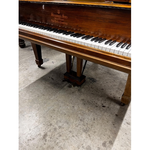 32 - Steinway (1905)A 5ft 10in Model O grand piano in a rosewood case on square tapered legs; together wi... 
