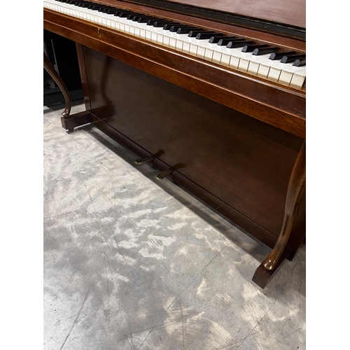 34 - Grotrian Steinweg (c1956)An upright piano in a traditional walnut case; together with a duet stool. ... 