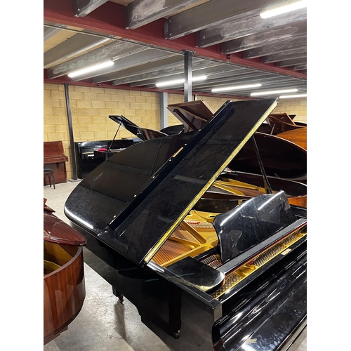 38 - Yamaha (c1985)A 6ft 1in Model C3 grand piano in a bright ebonised case on square tapered legs.