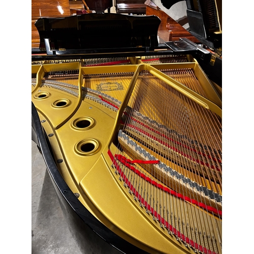 38 - Yamaha (c1985)A 6ft 1in Model C3 grand piano in a bright ebonised case on square tapered legs.