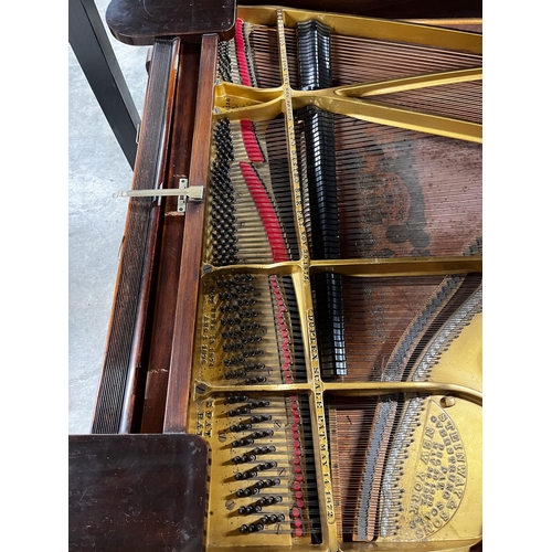43 - Steinway (c1899)A 6ft 'Old Style' 85-note Model A grand piano in a rosewood case on turned and flute... 